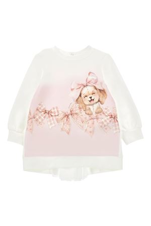 abito in cotone bianco MONNALISA KIDS | 39F90160040190